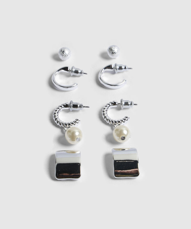 Aretes Plateados