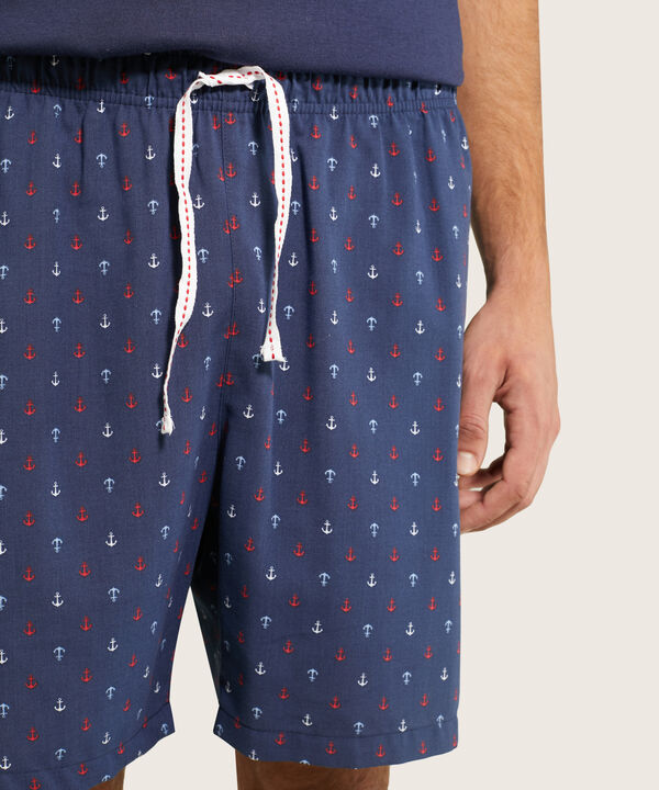 Pijama Corto Corto/ Camiseta Henley