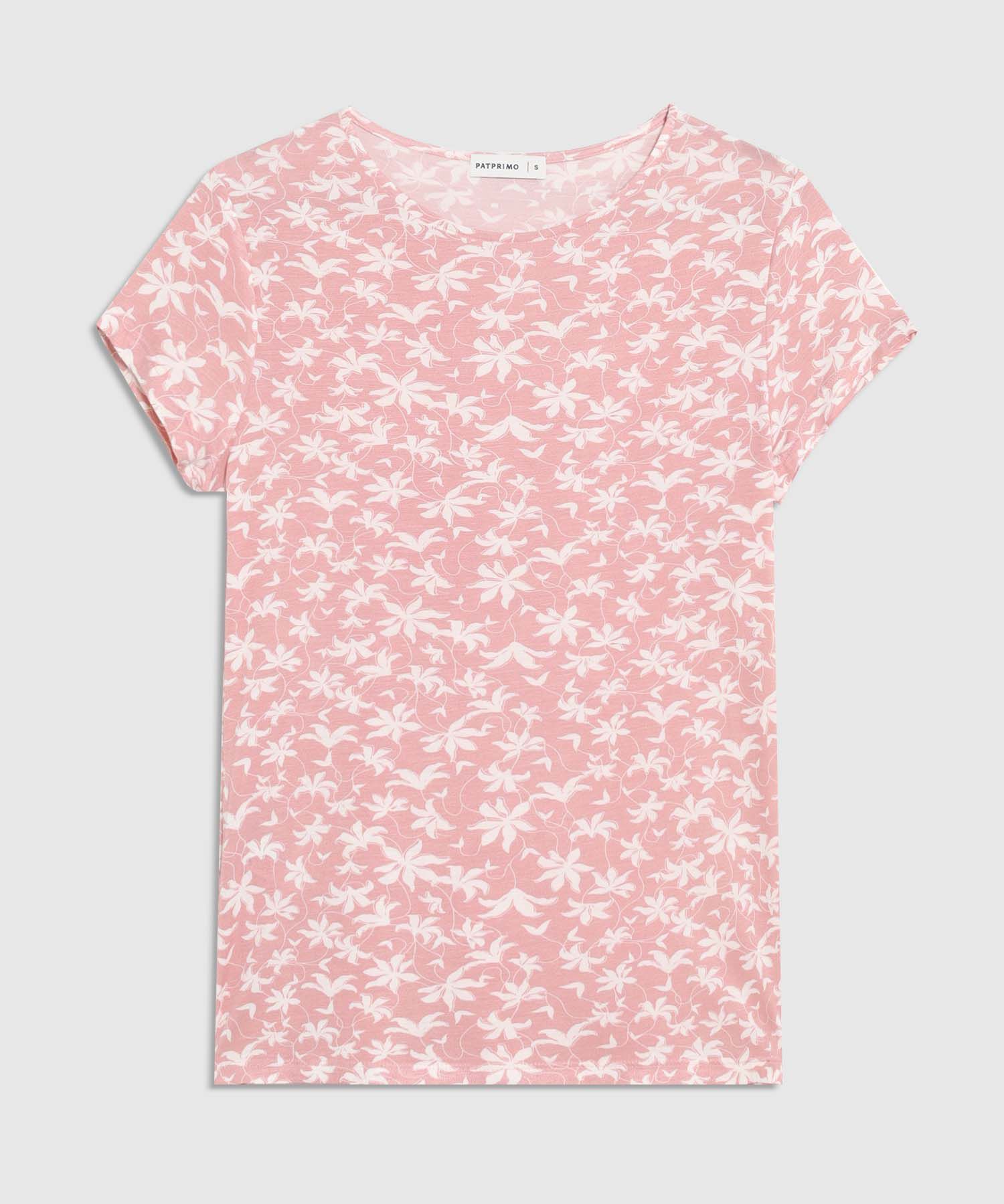Camiseta Con Estampado Florar 
