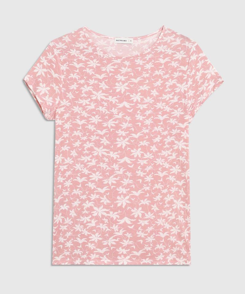 Camiseta Con Estampado Florar 