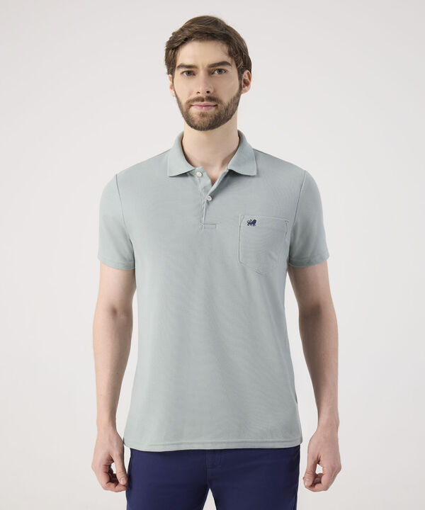 Polo Unicolor Con Bolsillo  image number null