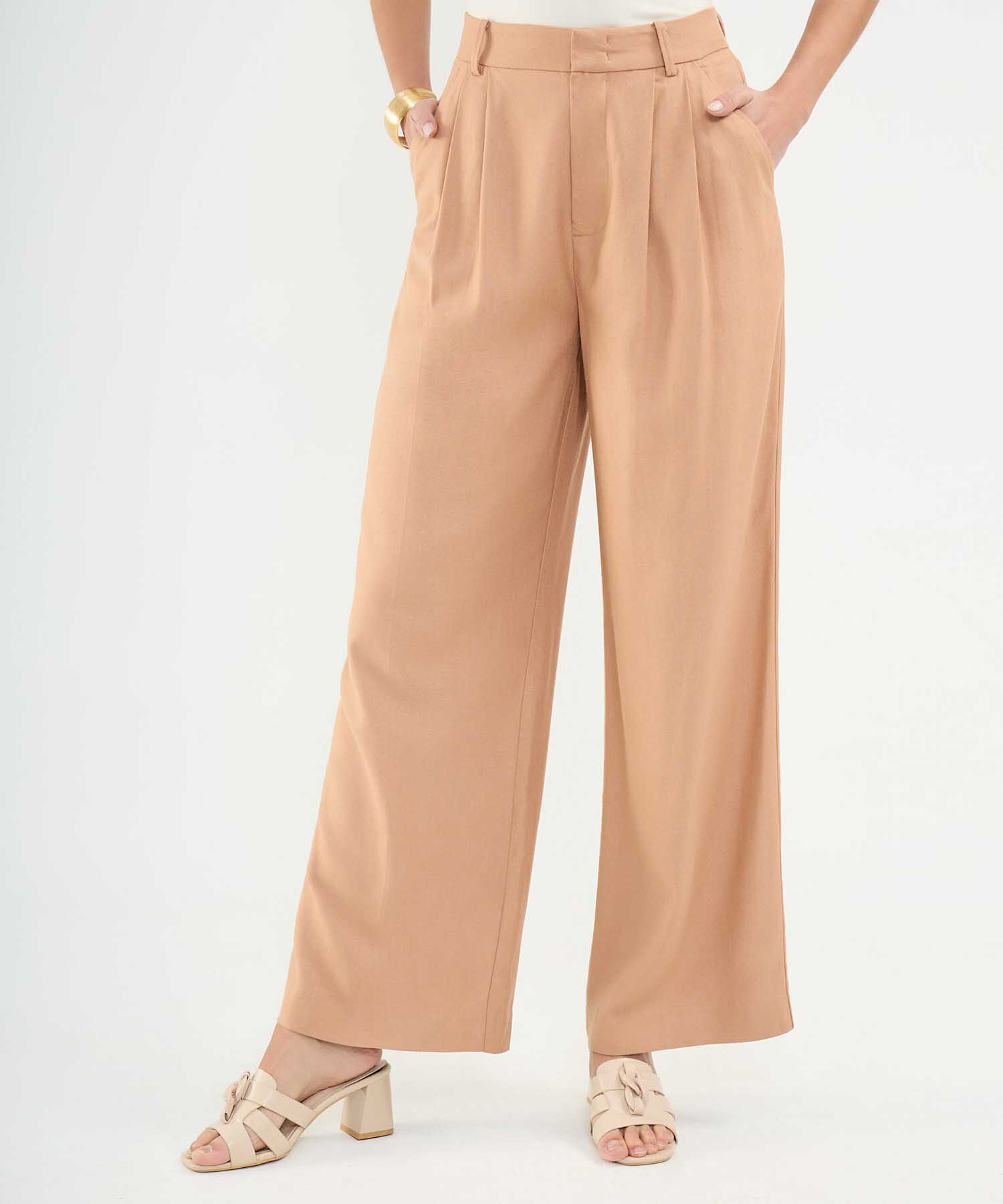 Pantalón en Efecto Lino