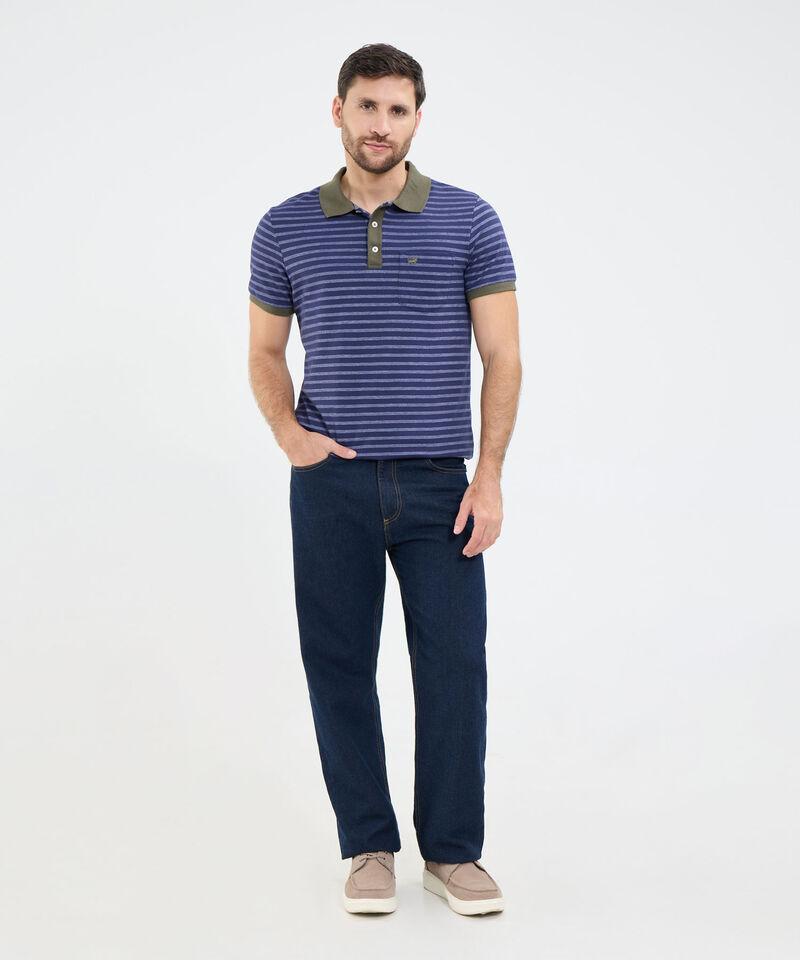 Polo A Rayas Para Hombre