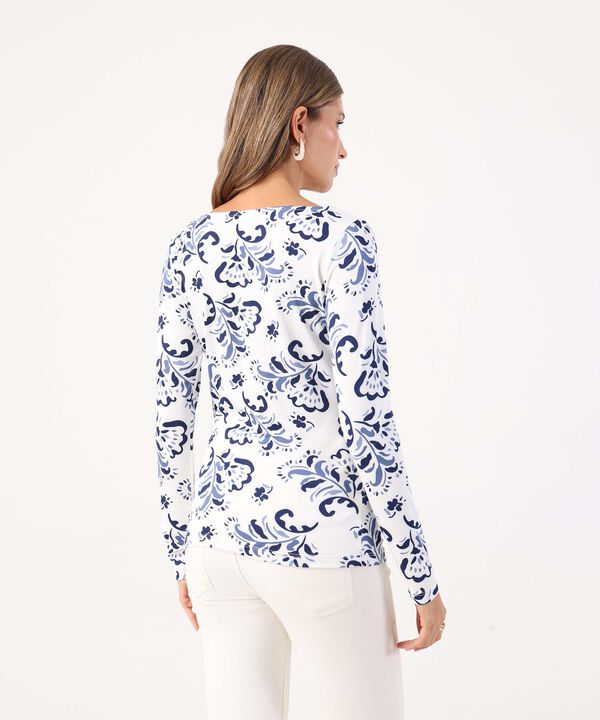 Camiseta Manga Larga Estampada 