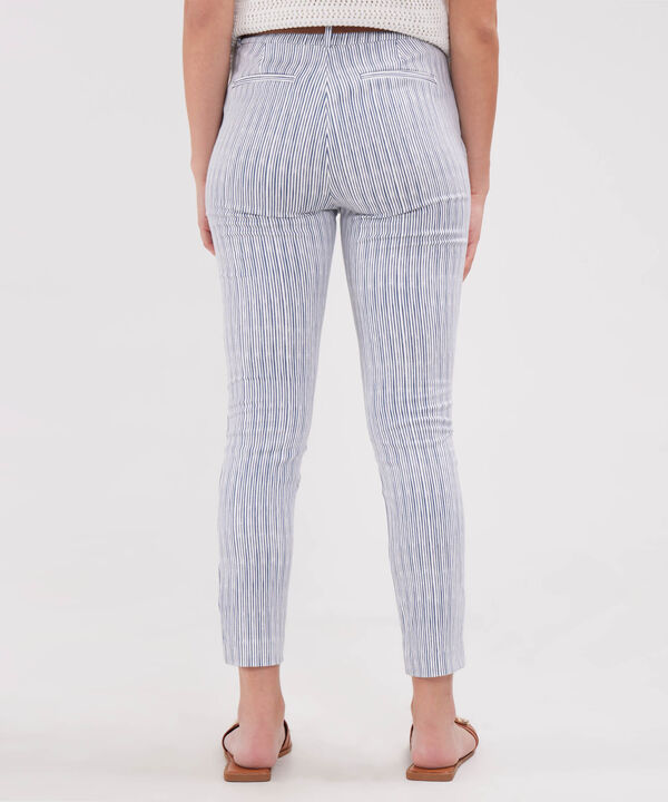 Pantalon Chino Estampado  Con Cinturon