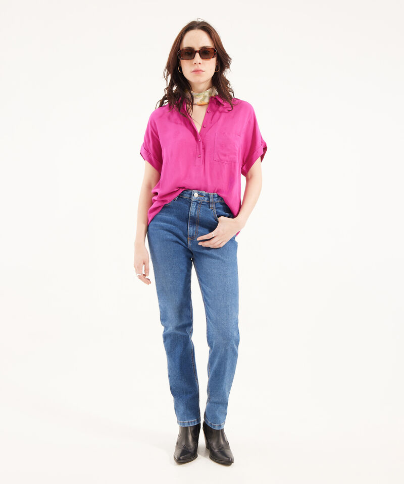 Camisa Manga Corta Texturizada