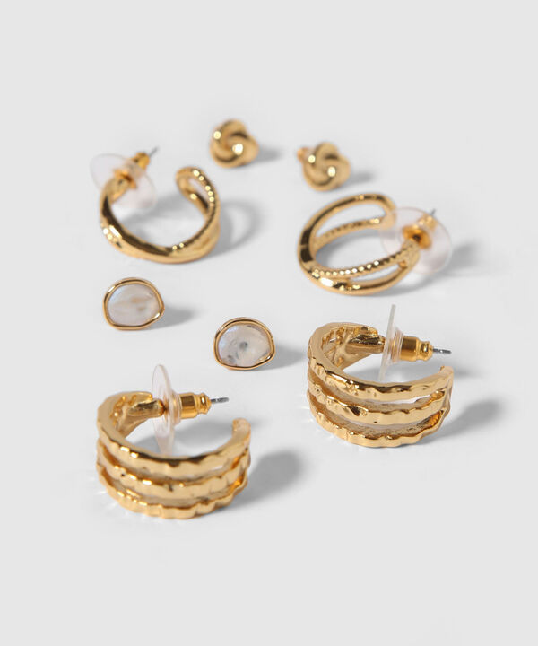 Aretes Set X 4 Pares De Aretes Ref. Kf233-0019-2