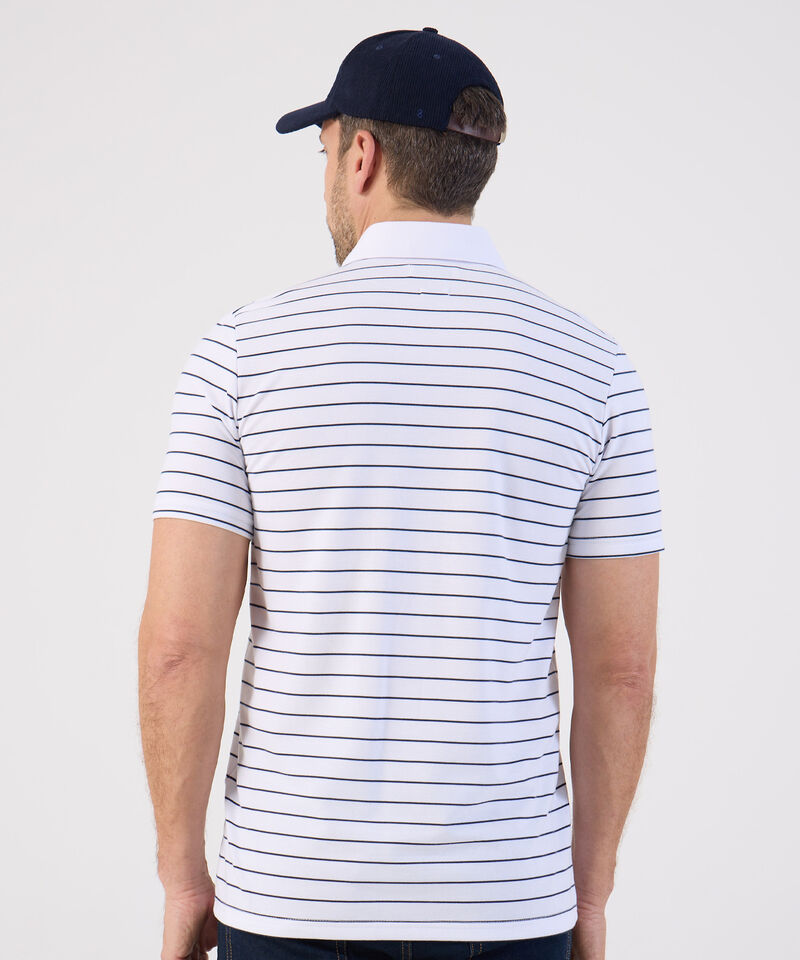 Polo De Rayas Con Bolsillo Para Hombre