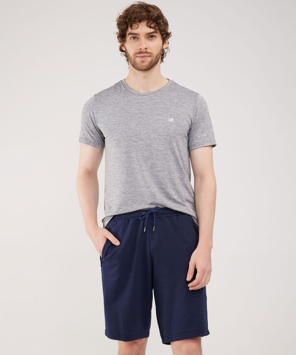 Bermudas Para Hombre De Diseño Deportivo Con Bolsillos Laterales