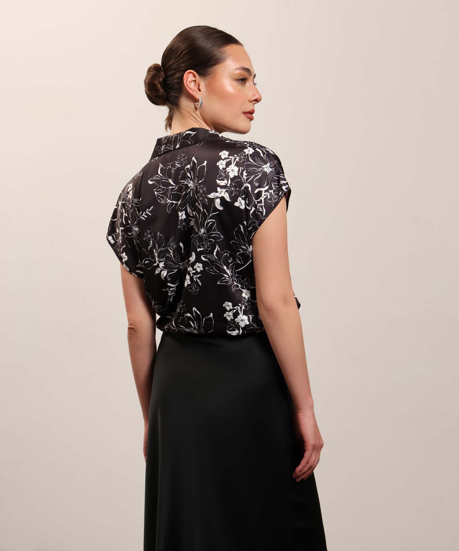 Blusa Manga Corta Estampada 