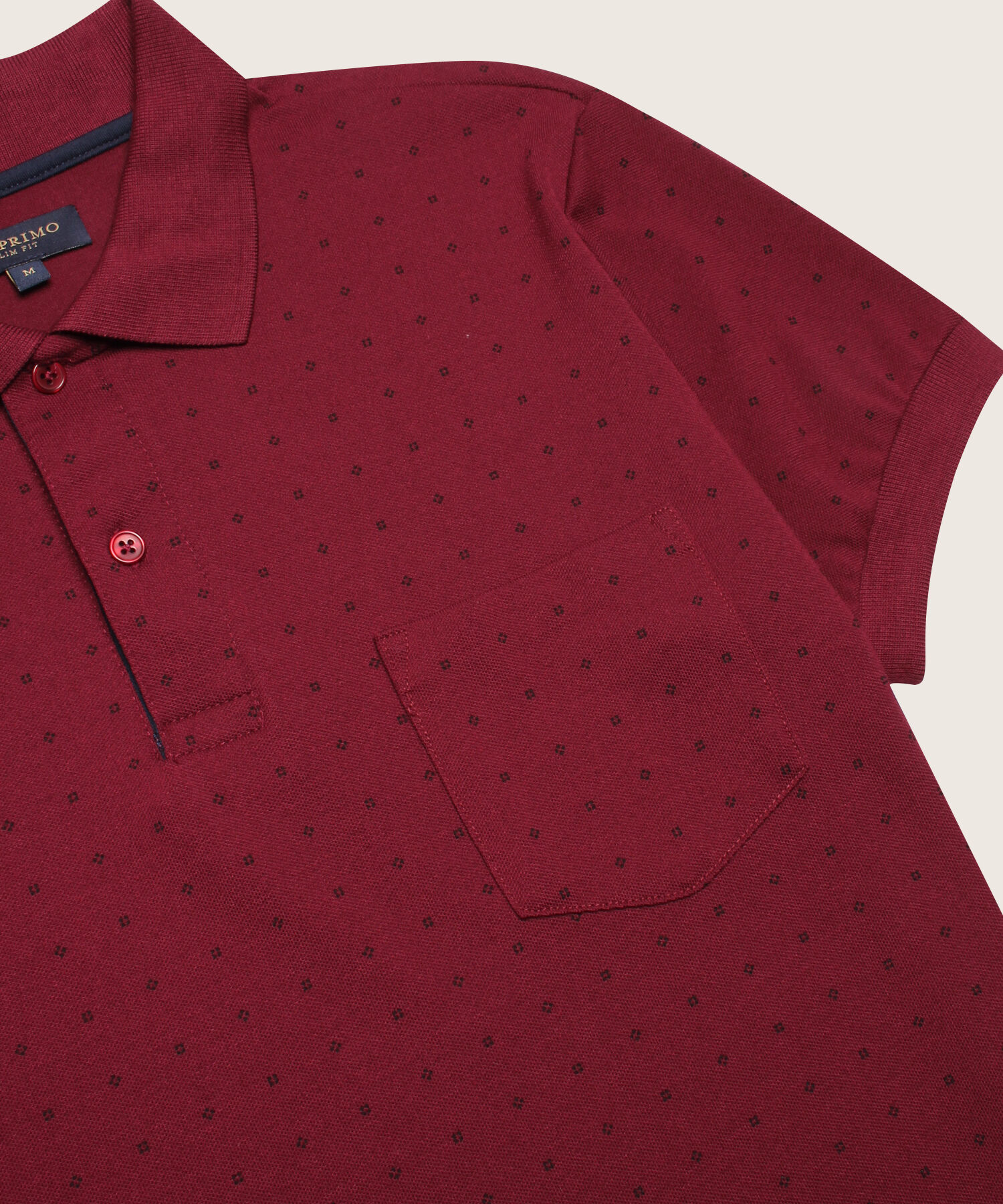 Polo Corte Slim Fit Blanco