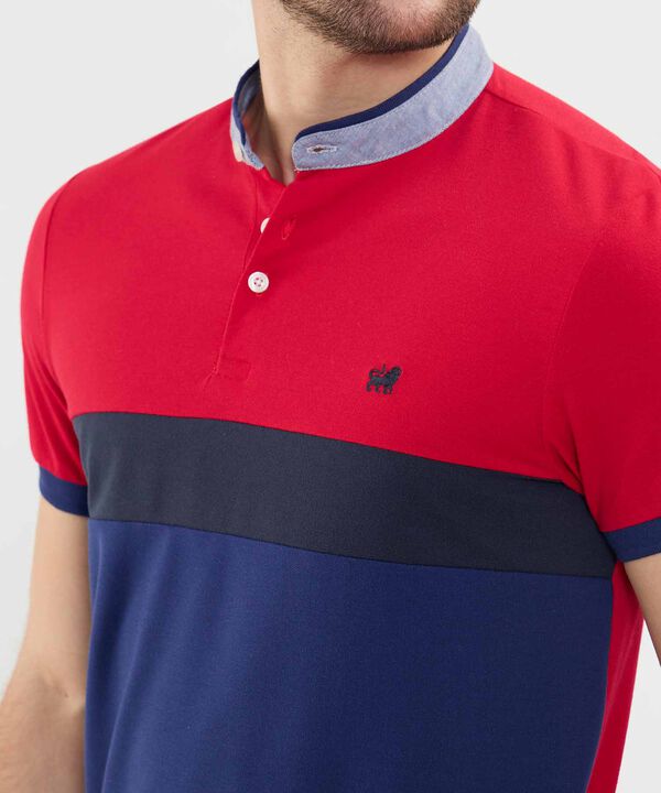 Polo Cuello Mao en Bloques image number null