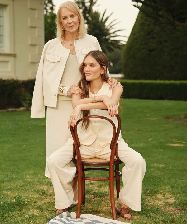 Falda Midi Unicolor Con Sesgo image number null