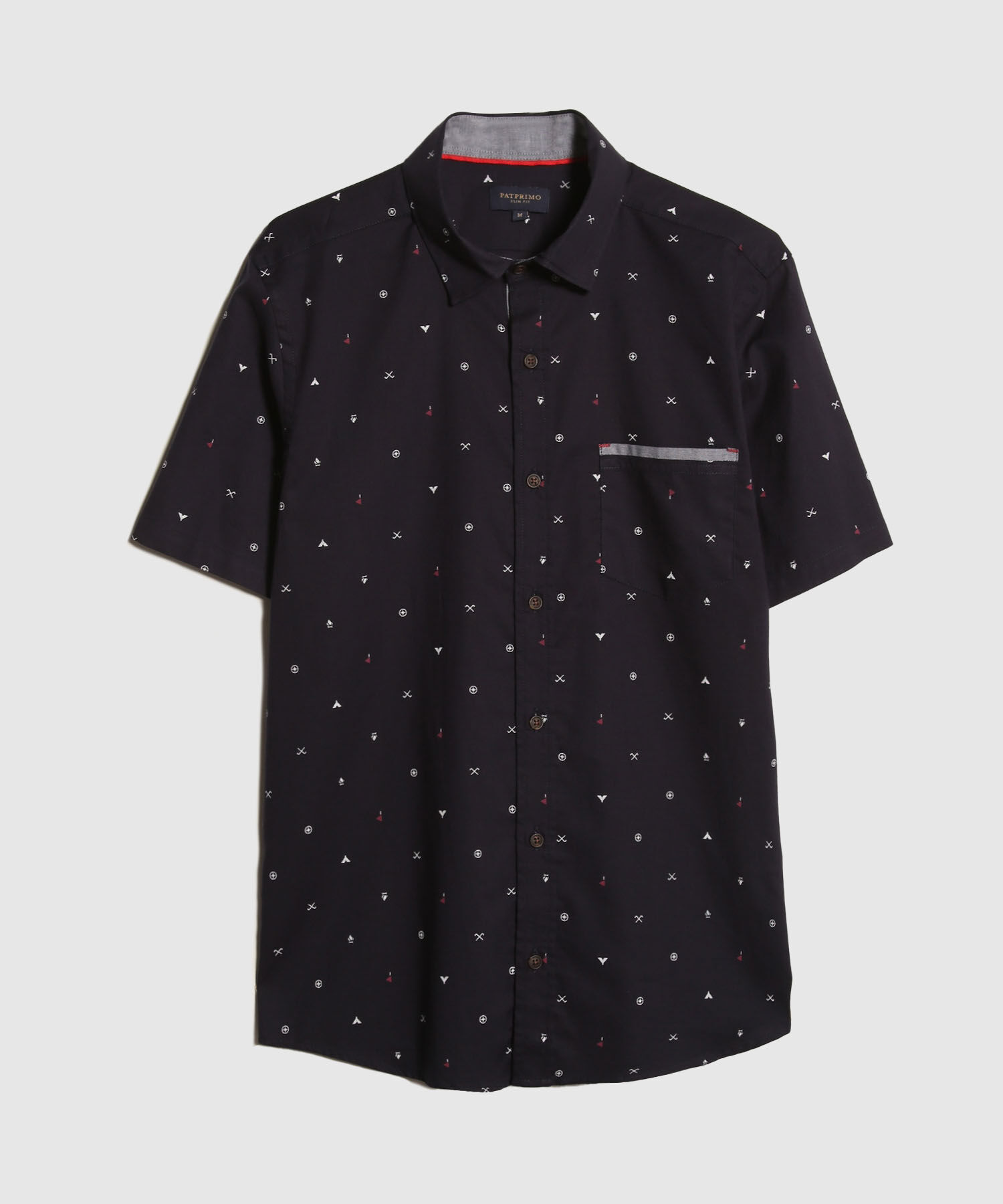 Camisa Estampada Manga Corta