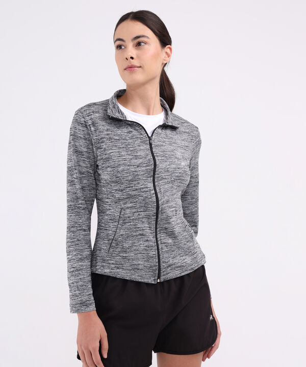 Chaqueta Cuello Alto Unicolor