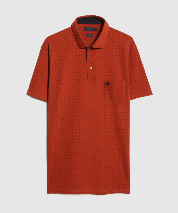 Polo Cuello Maquina Estampada
