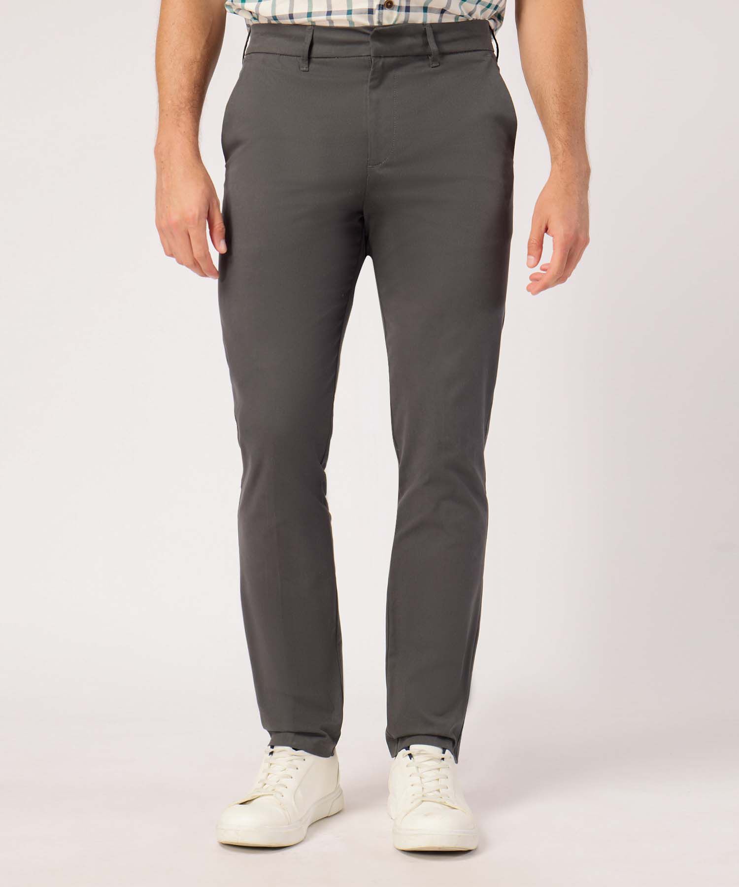 Pantalon Tipo Chino Unicolor 