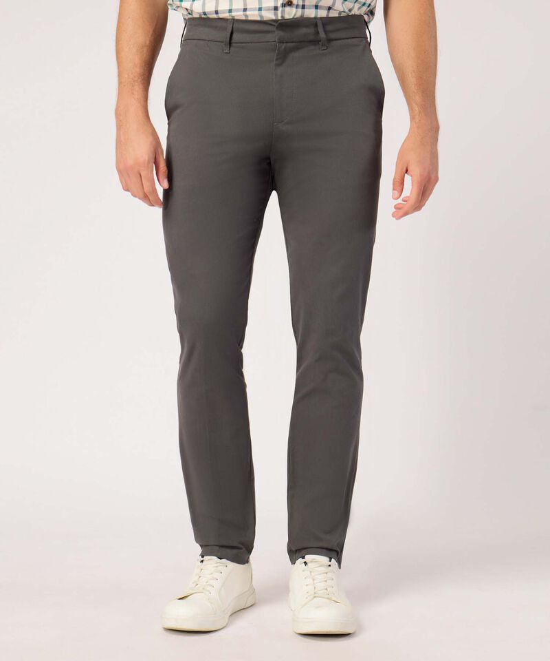 Pantalon Tipo Chino Unicolor 