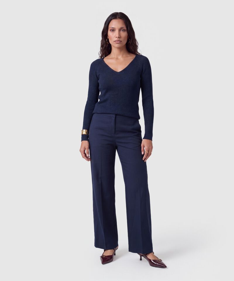 Saco Tejido Escote V Para Mujer