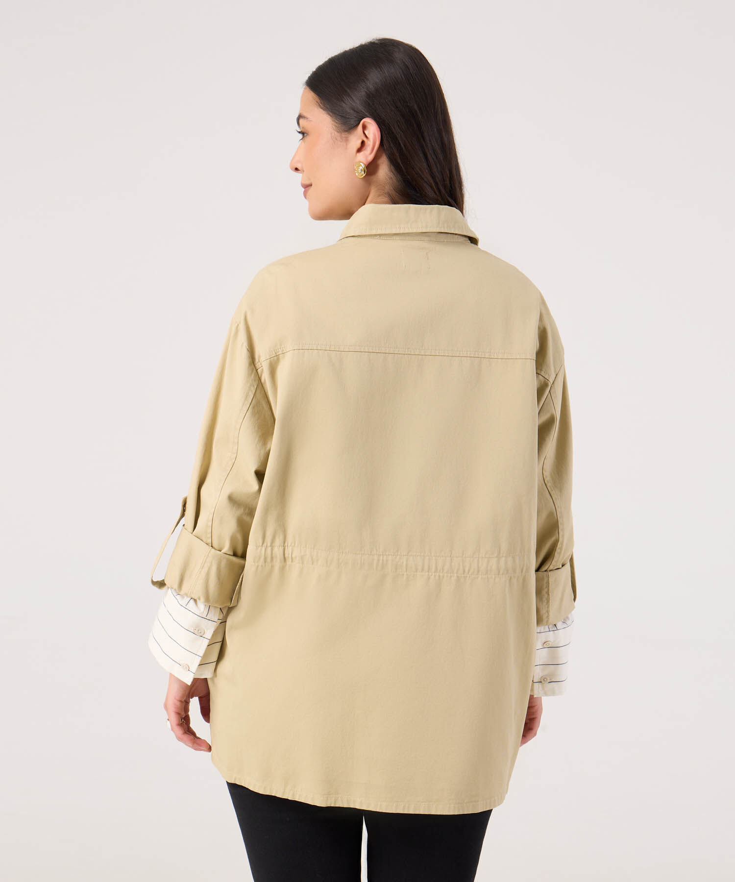 Chaqueta Para Mujer Curvy Destructurada