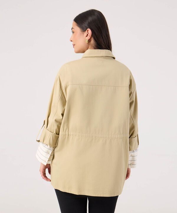 Chaqueta Para Mujer Curvy Destructurada