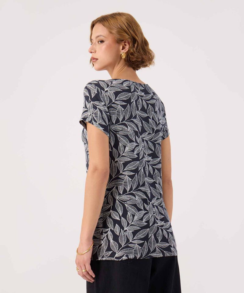 Camiseta Escote Redondo Negro