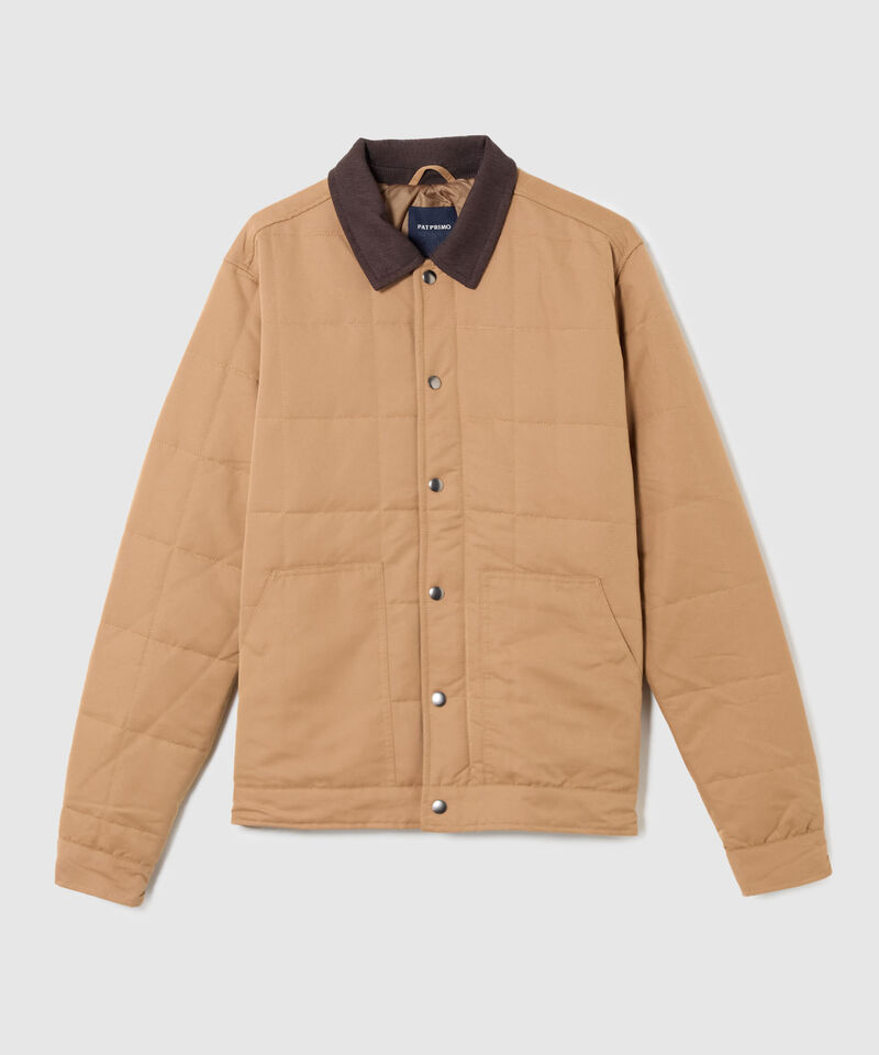 Chaqueta Acolchada con Pana Para Hombre