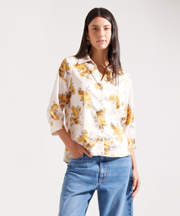 Camisa Manga 3/4 Estampada