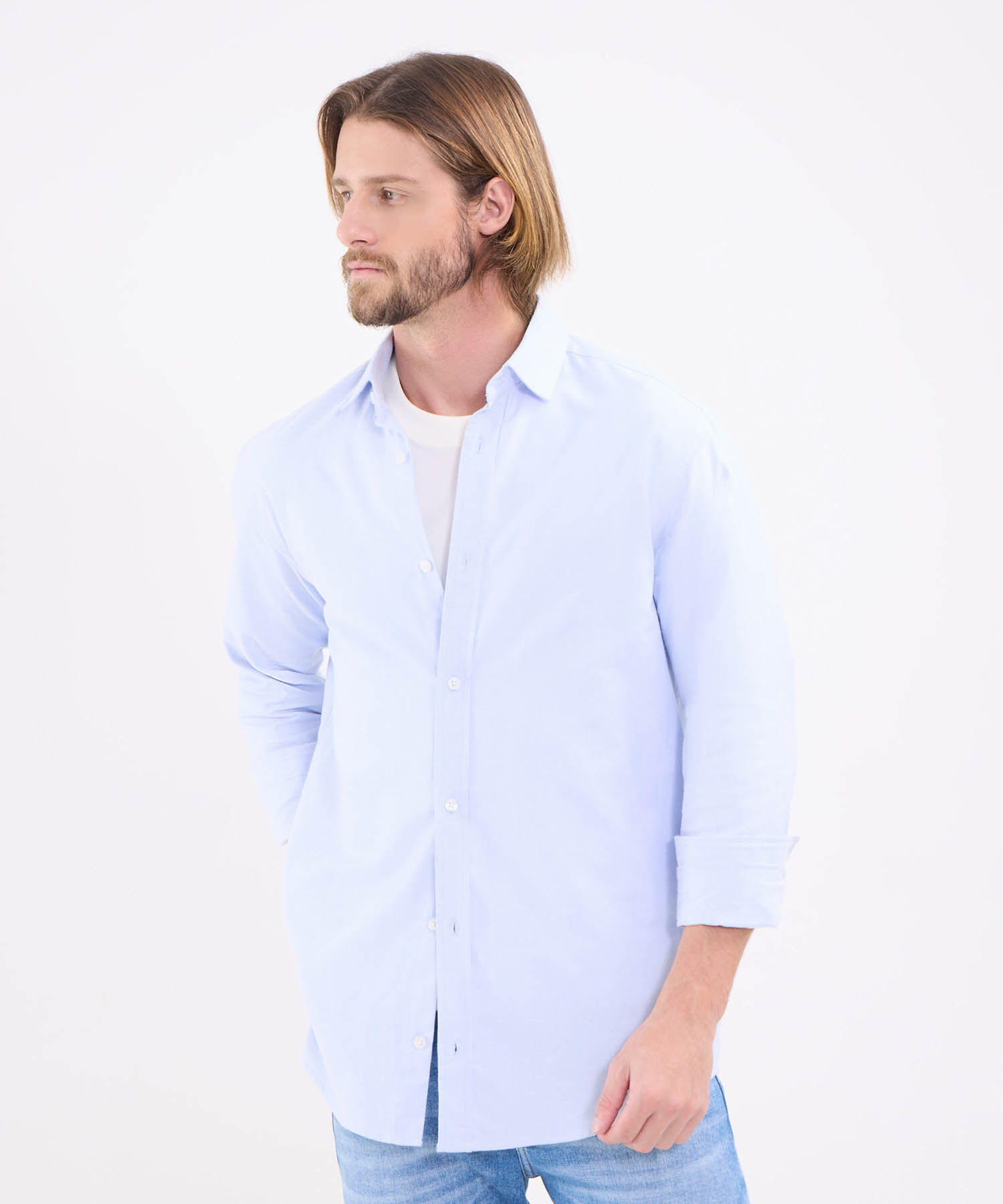 Camisa Oxford Regular Fit Para Hombre