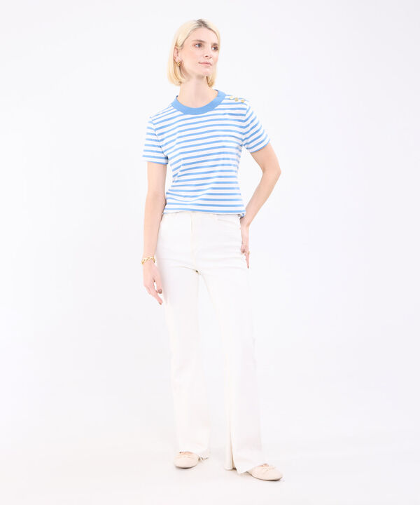 Camiseta A Rayas Para Mujer