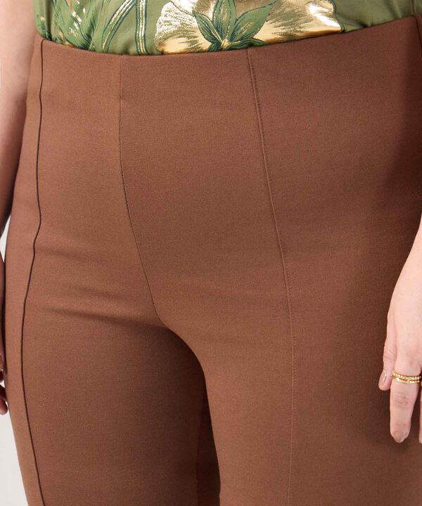 Leggings Costura Frontal Para Mujer Curvy