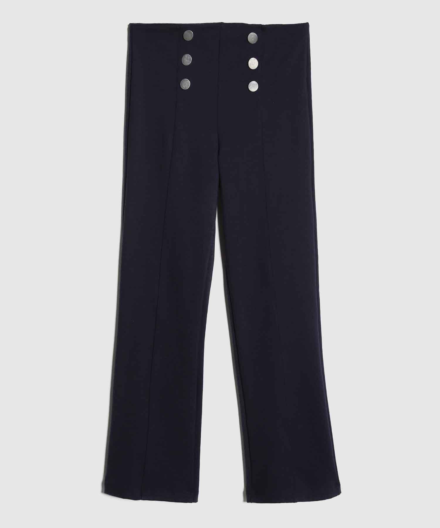 Leggins Flare Con Botones