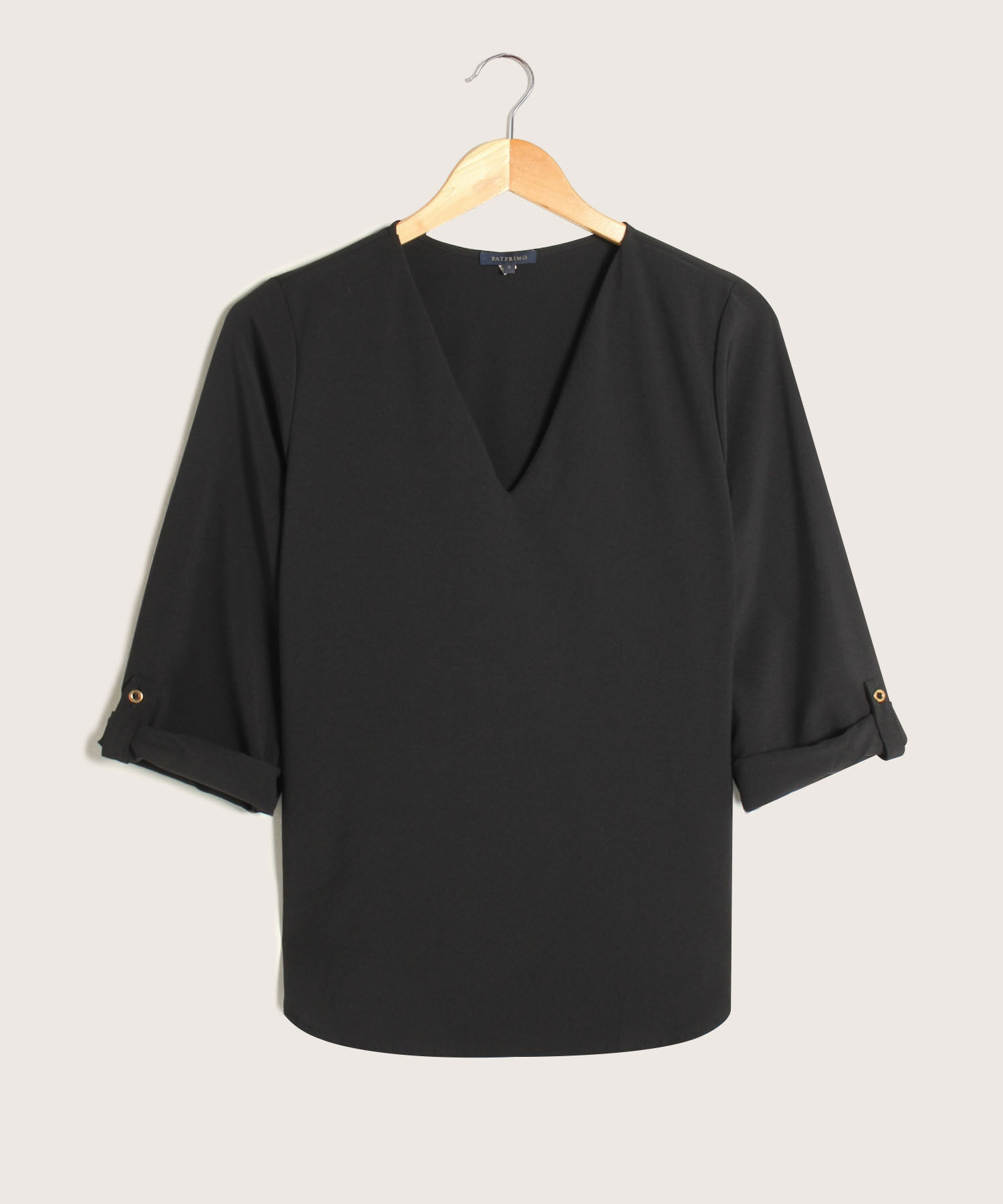 Blusa Unicolor Manga 3/4