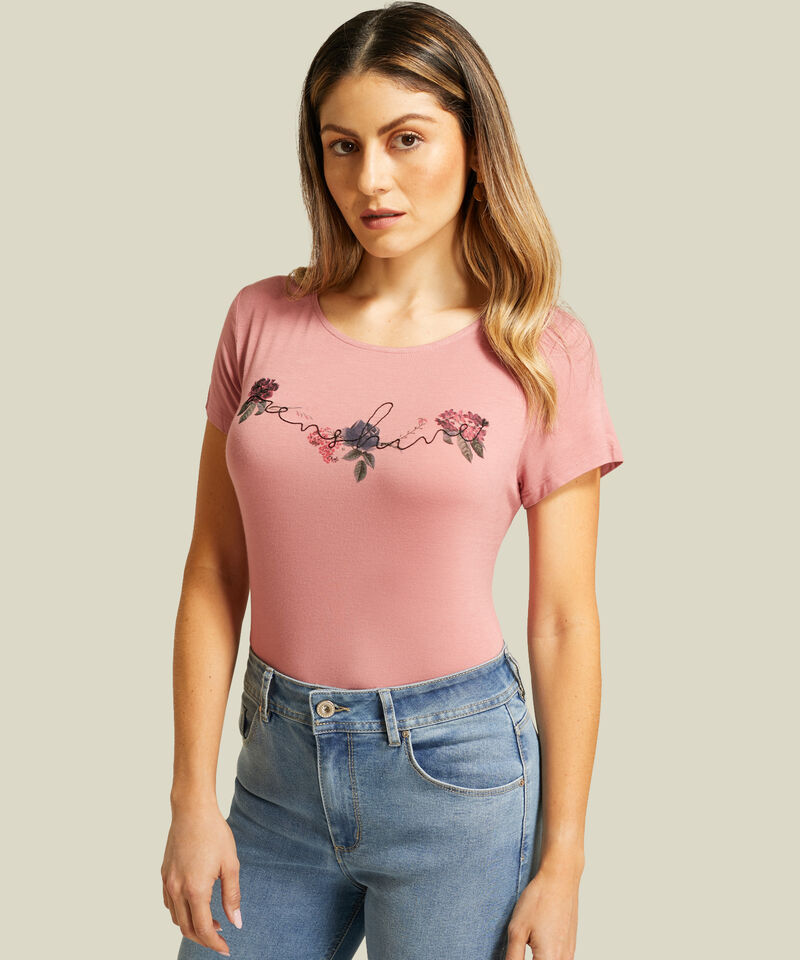 Camiseta Estampada Manga Corta