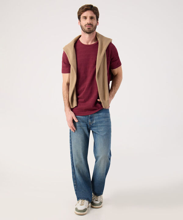 Camiseta Unicolor Con Bolsillo  image number null