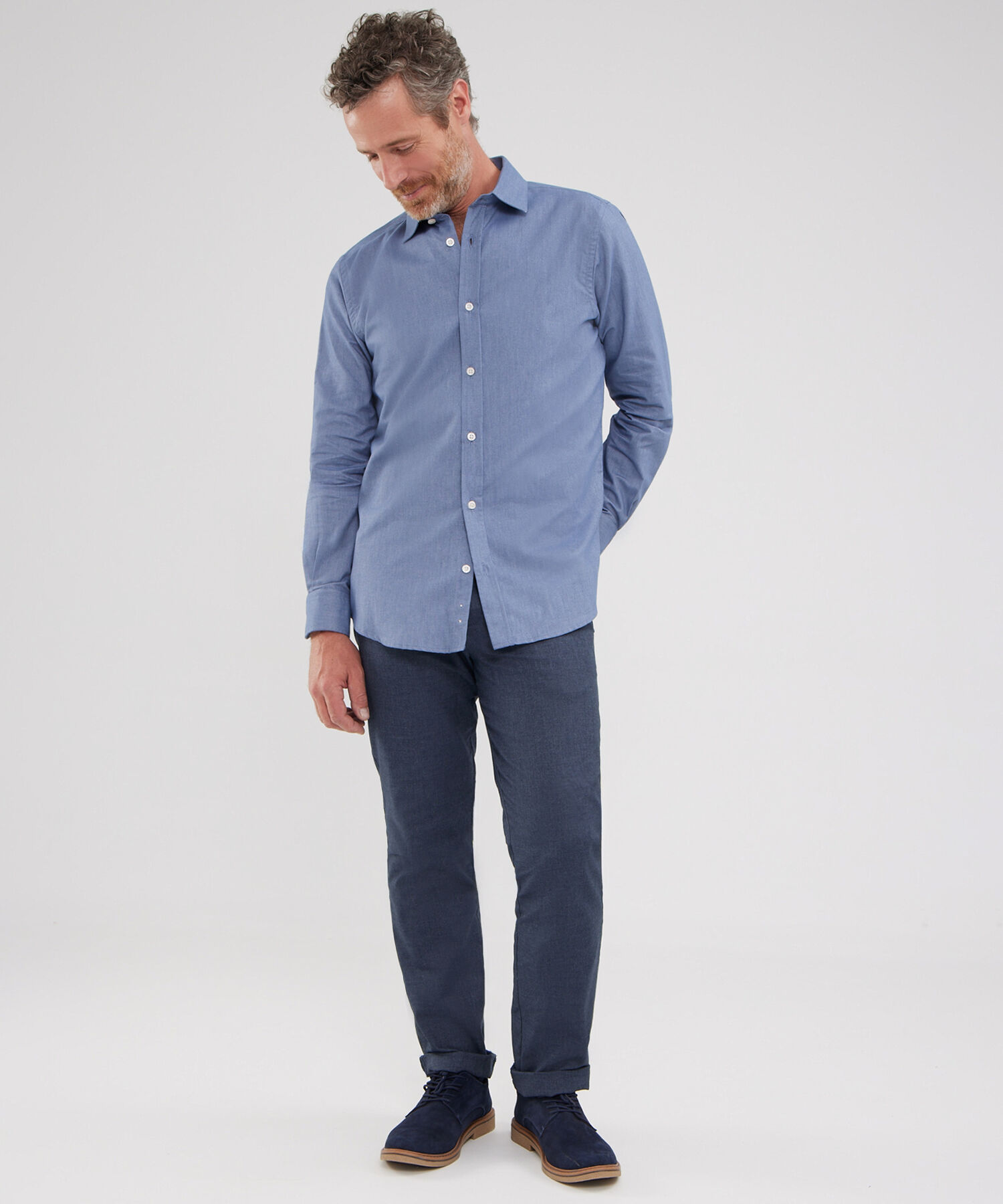 Camisa Manga Larga Oxford