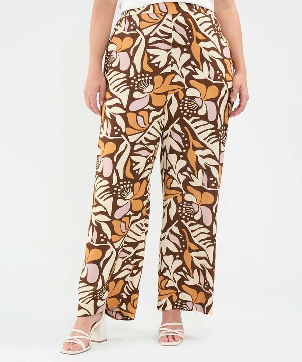 Pantalón Fluido Estampado image number null