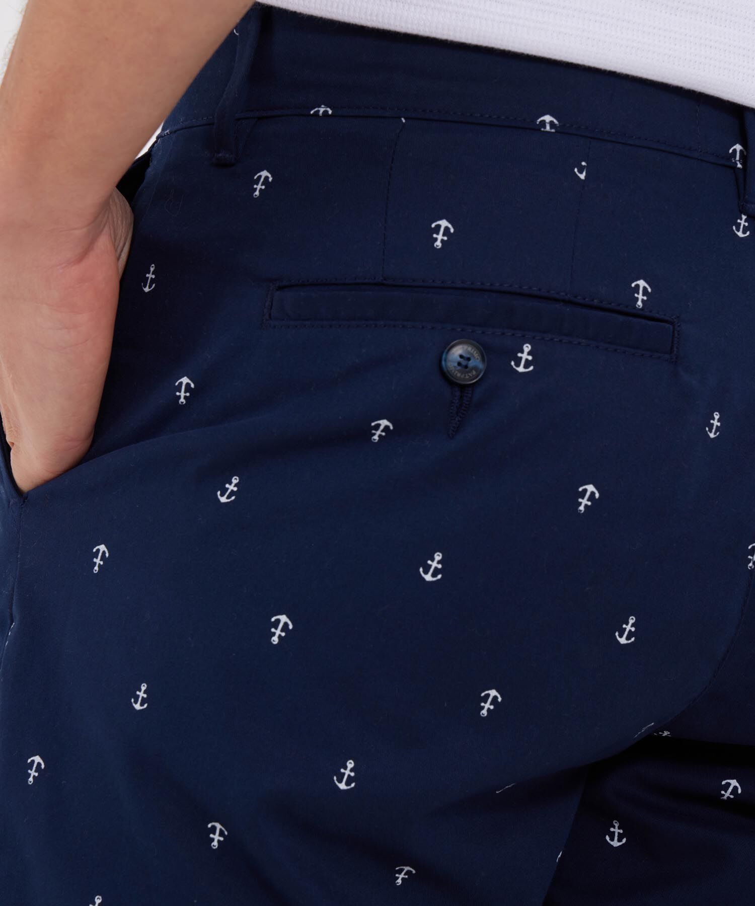 Bermuda Estampada Y Teñido En Prenda