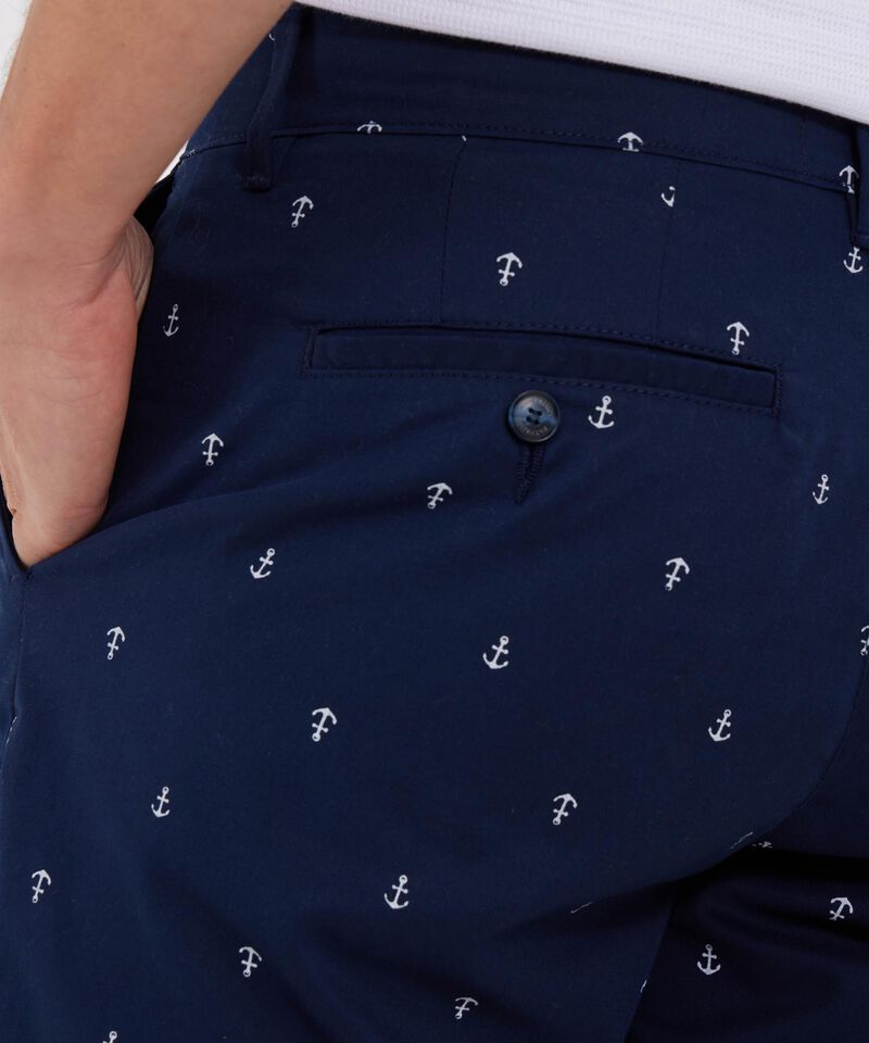 Bermuda Estampada Y Teñido En Prenda