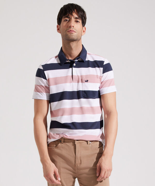 Polo  Cuello Duro, Con Bolsillo Y Silueta Slim Fit, Campiello image number null
