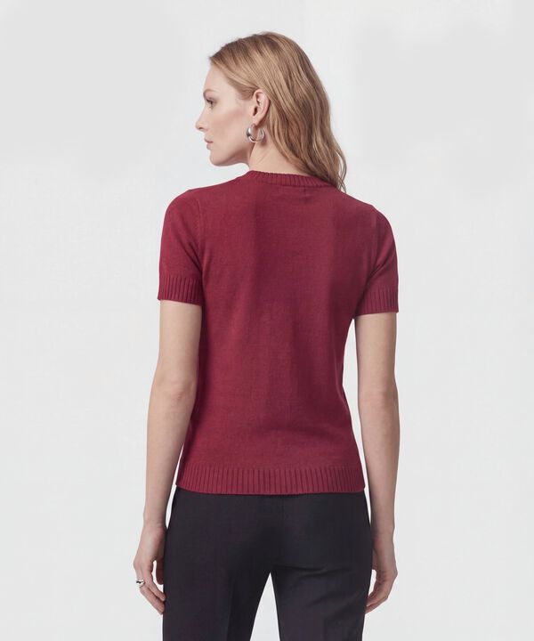 Camiseta Unicolor Para Mujer