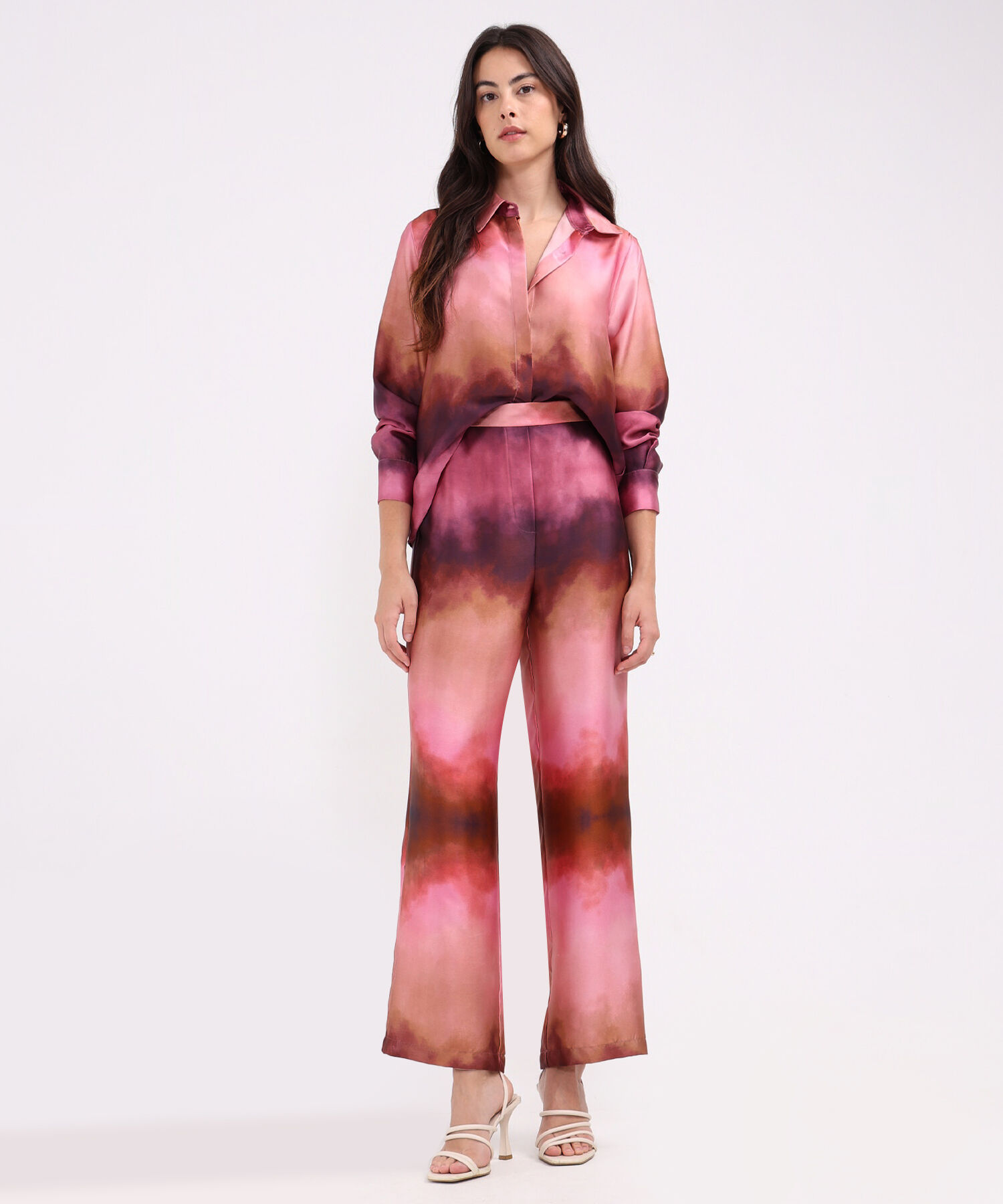 Pantalon Fluido Encauchado En Cintura