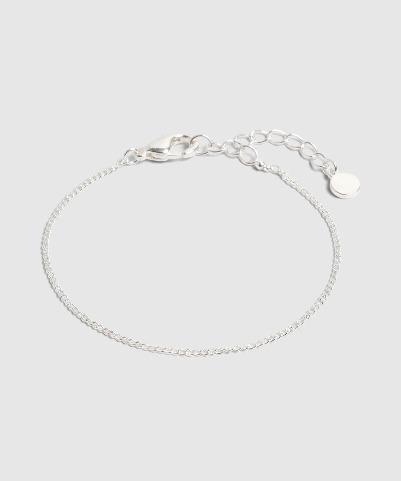 Set De Pulseras De Cadena Fina Y Circones Mujer