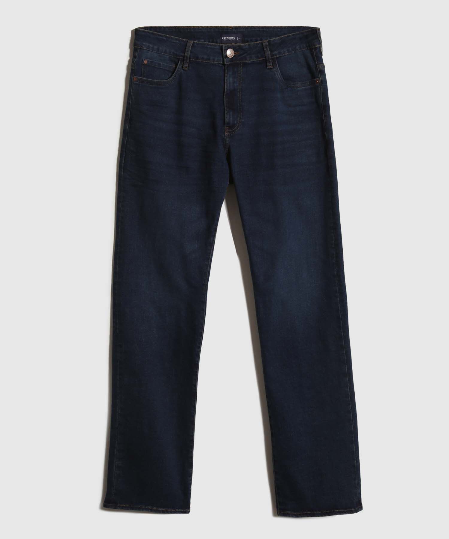 Jeans Regular con Desgastes