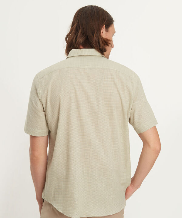 Camisa , Manga Corta Con Bolsillo