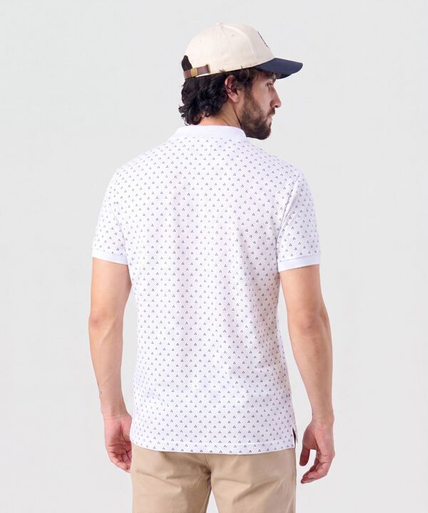 Polo Estampada Con Bolsillo 