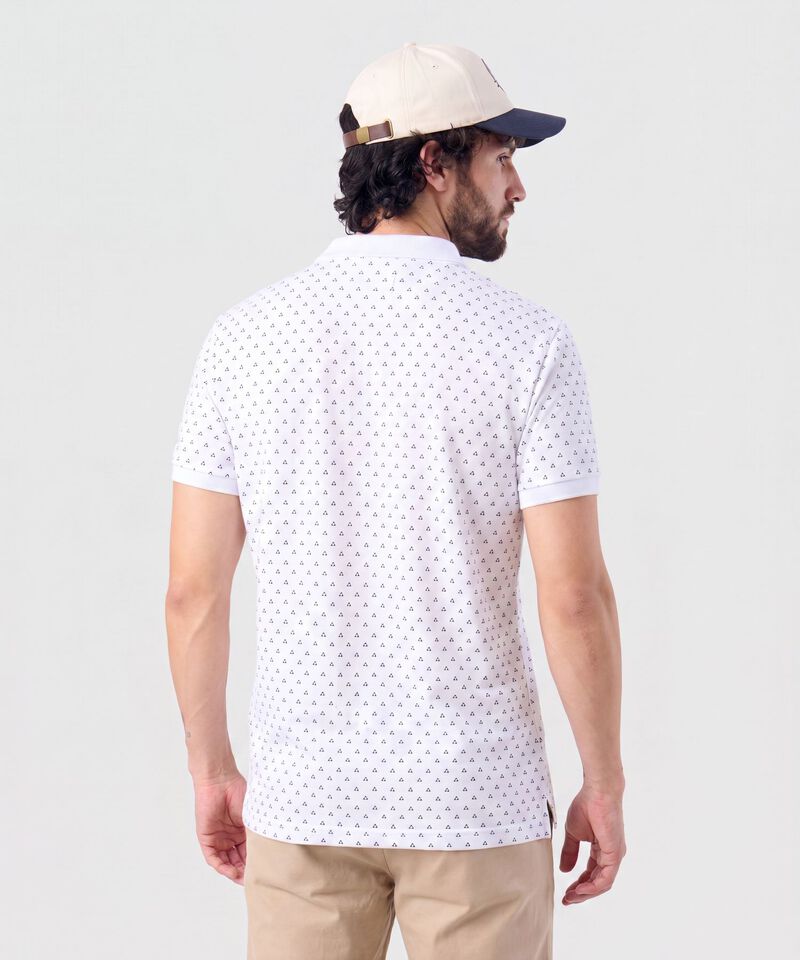 Polo Estampada Con Bolsillo 