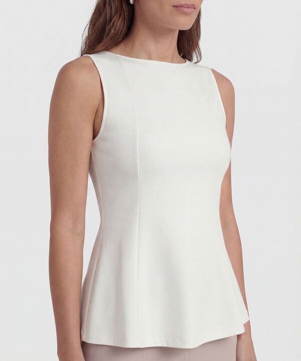 Camiseta Unicolor con Pinzas para Mujer