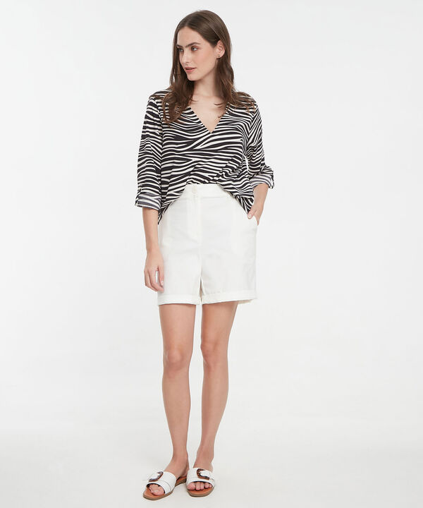 Blusa Manga 3/4 Estampada