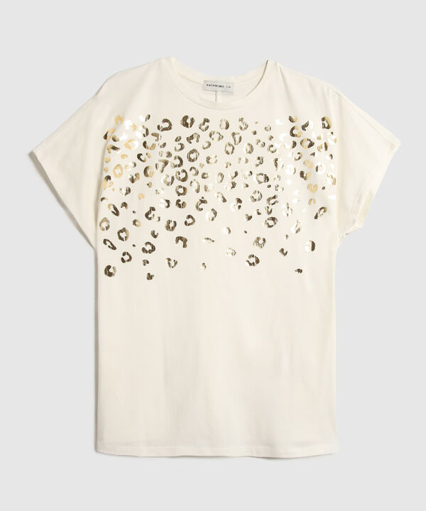 Camiseta Estampada Con Detalle image number null